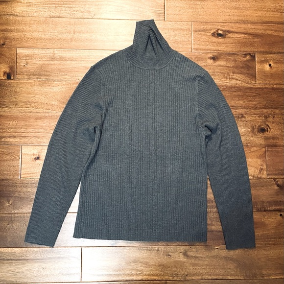 Dark Grey Turtle Neck Sweater - Picture 1 of 3